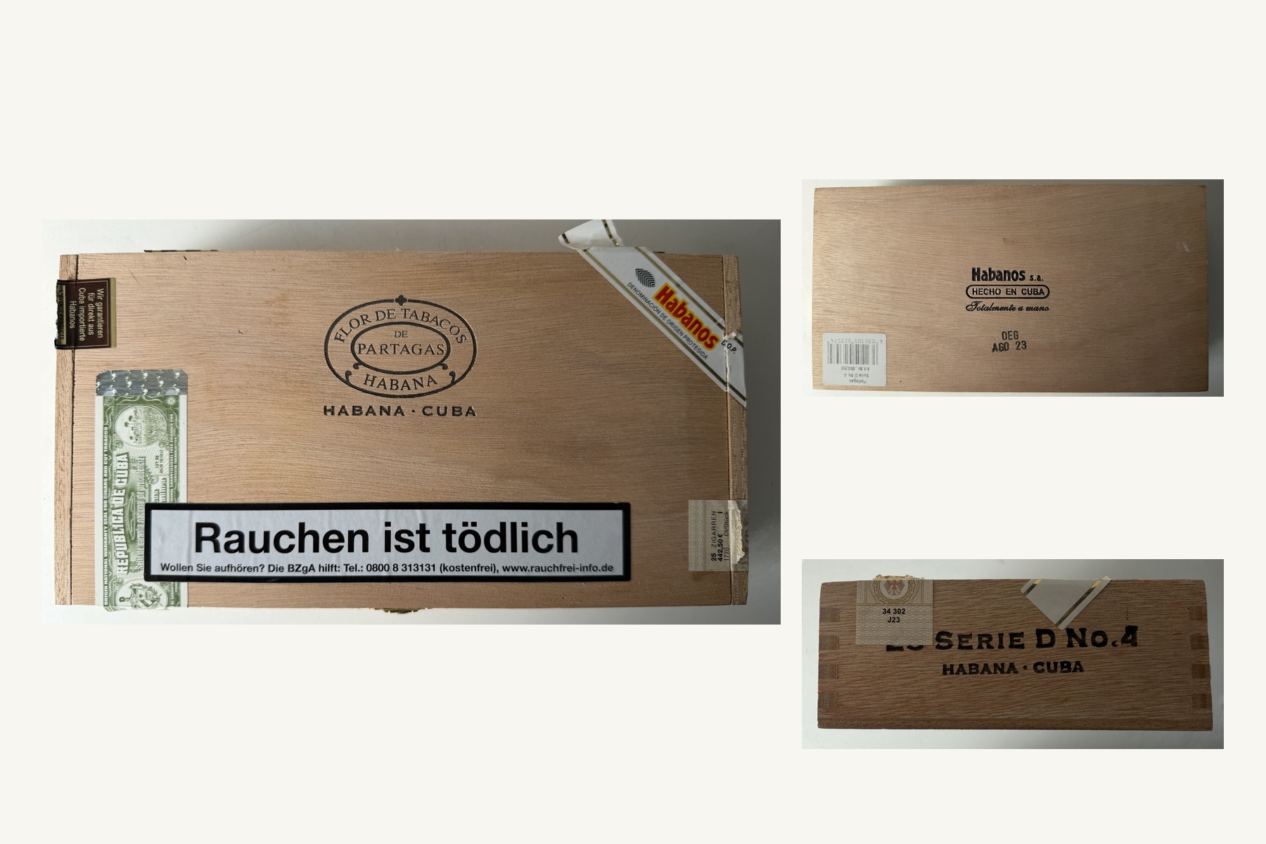 Partagás Serie D No. 4 – Originalkiste mit Box Date August 2023