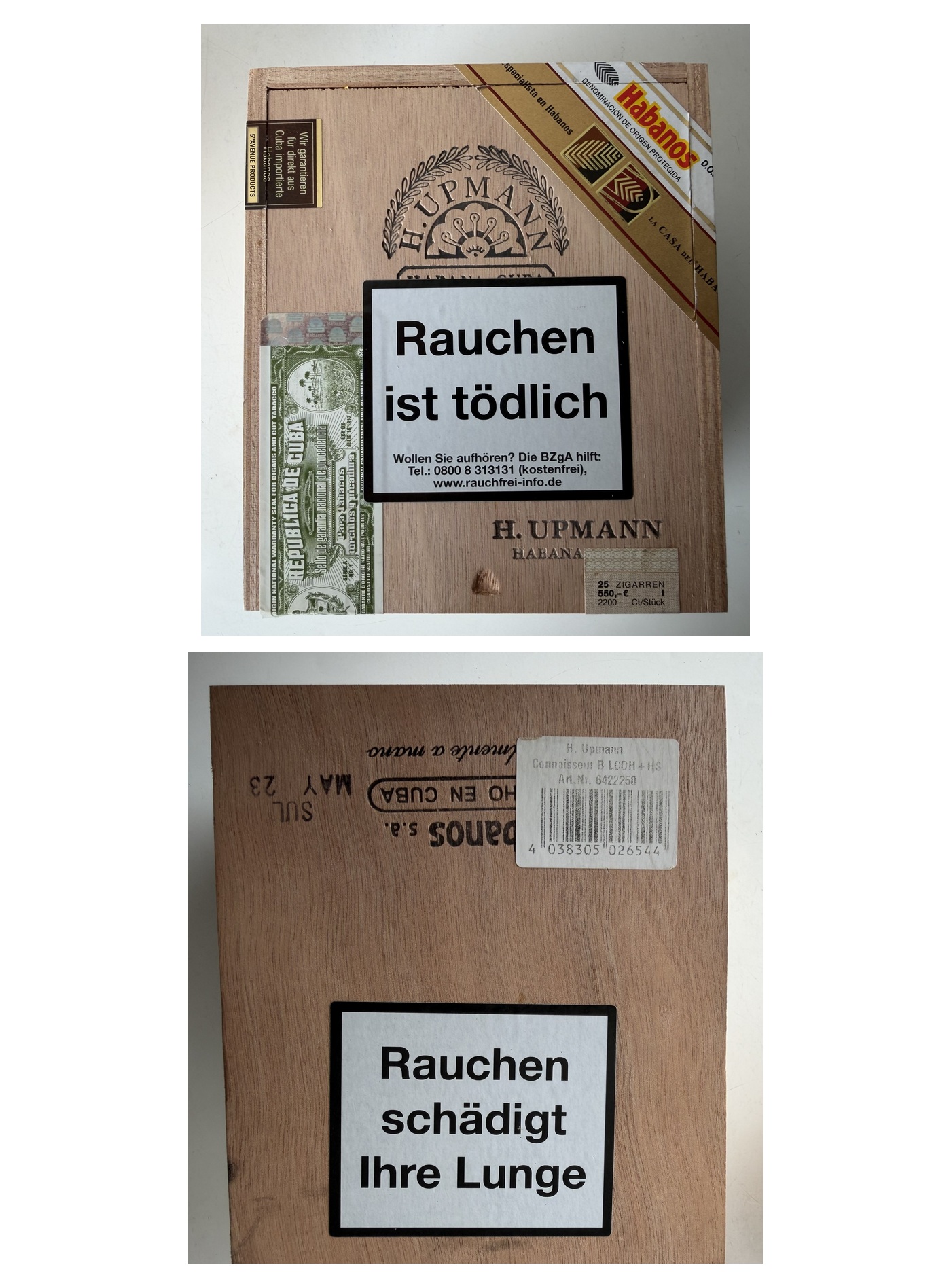 H. Upmann Connoisseur B – Zigarrenkiste Mai 2023